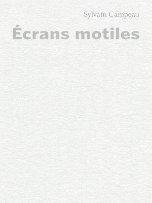 cover image of Écrans motiles